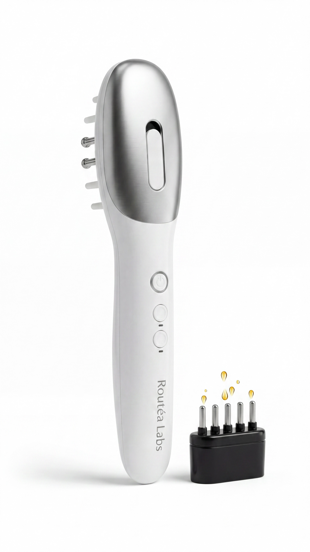 3 in 1 EMS Hair Growth Massage Comb with Hair Oil Dispenser Red Blue Light AntiHair Loss High Frequency Vibration Scalp Massager